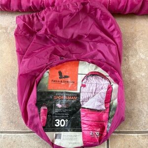 Field & Stream Magenta Youth Mummy Sleeping Bag